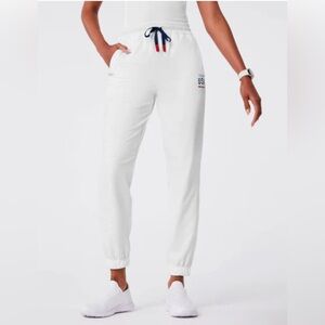Women’s FIGS x Team USA On-Shift High-Waisted Embossed Jogger Pants Medical Team